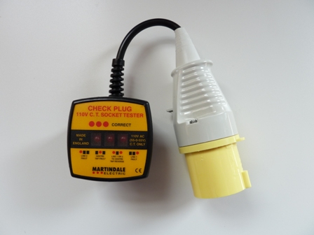 MARTINDALE CHECK PLUG 110V 16AMP